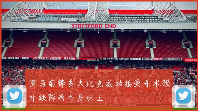罗马前锋多夫比克成功接受手术预计缺阵两个月以上